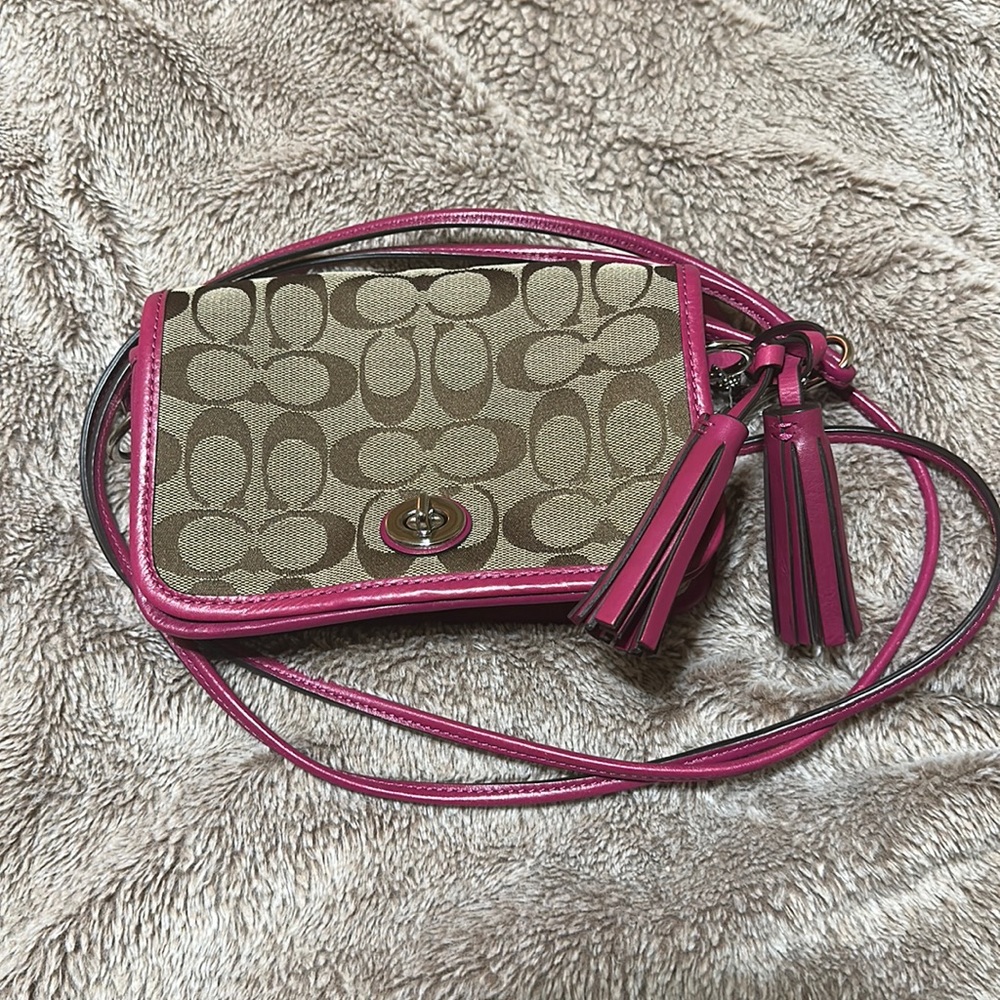 Coach canvas crossbody
